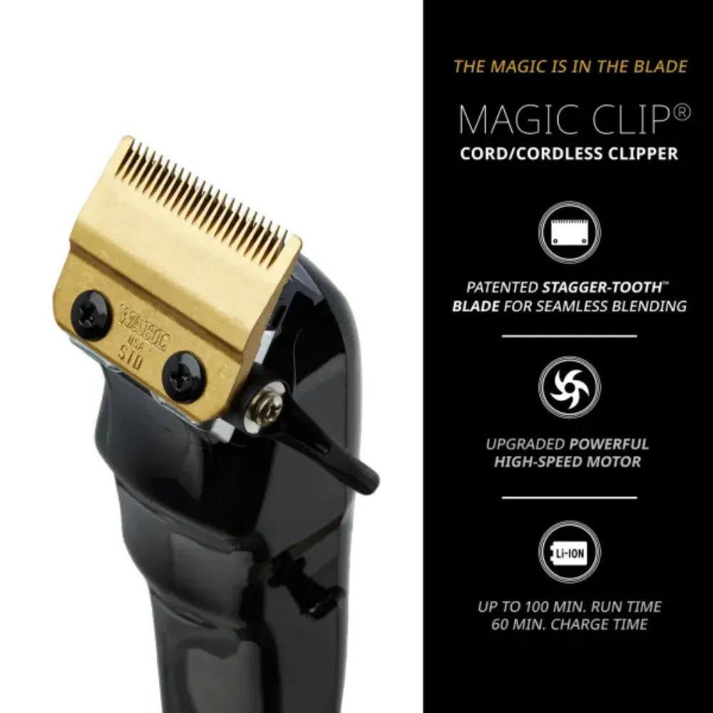 WAHL 5-STAR MAGIC CLIP CORDLESS CLIPPER BLACK | 3026432