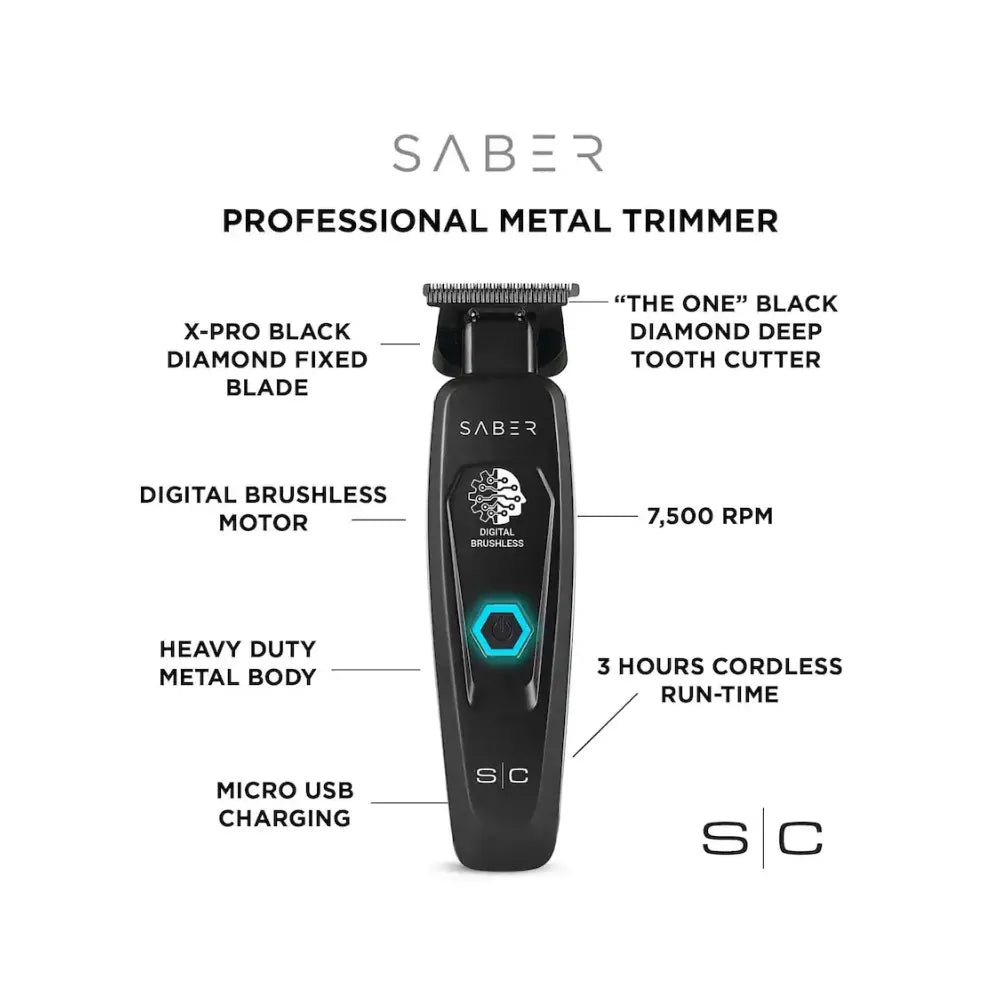 STYLECRAFT SABER TRIMMER BLACK | SC403B