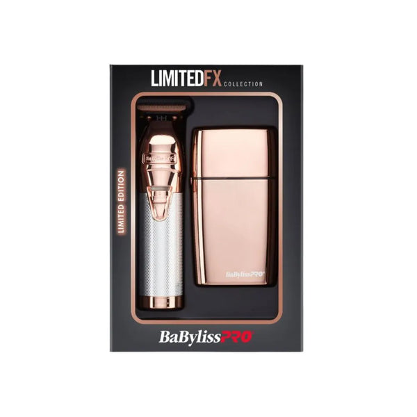 BaBylissPRO Rose Gold Trimmer and Shaver Set | FXDUOFS2TRG