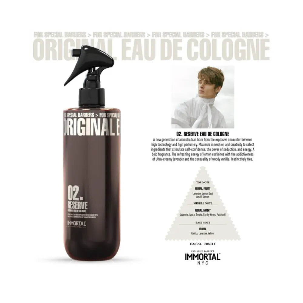 IMMORTAL RESERVE EAU DE COLOGNE 02.16.9 OZ.