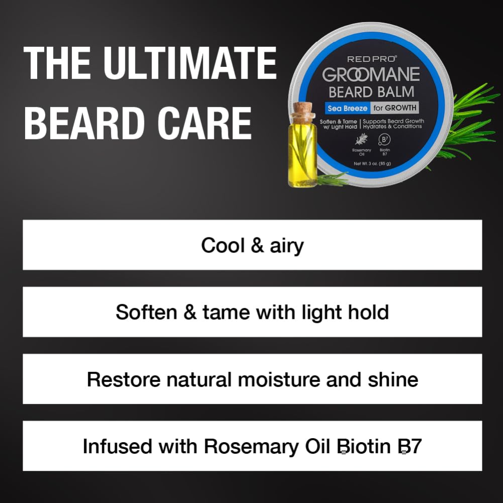RED BY KISS GROOMANE BEARD BALM LIGHT HOLD