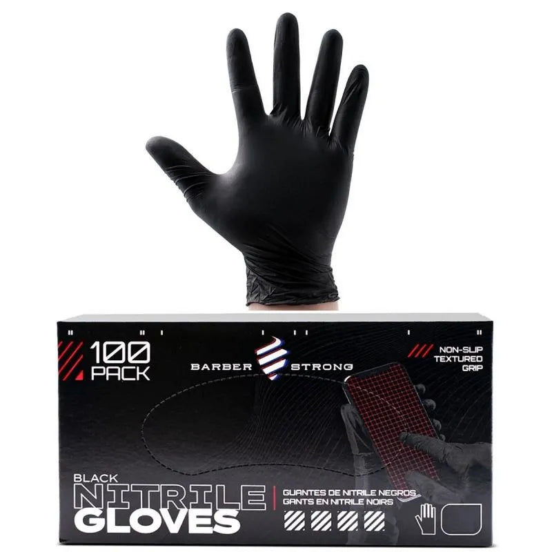 BARBER STRONG NITRILE GLOVES BLACK