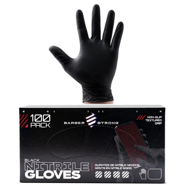 BARBER STRONG NITRILE GLOVES BLACK