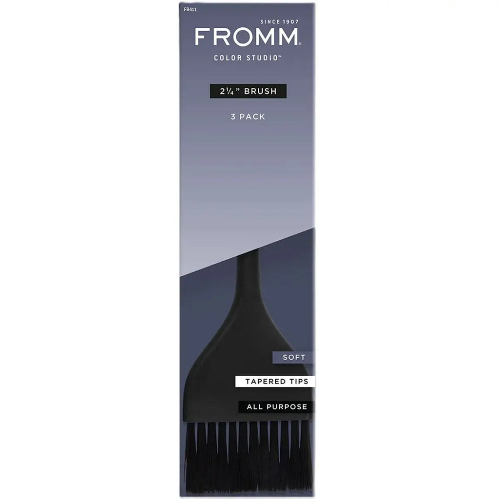 Fromm Color Studio Soft Color Brush Noir Black 2-1/4" - 3 Pack | F9411