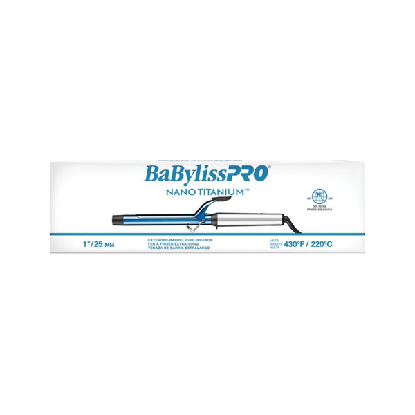 BABYLISSPRO NANO TITANIUM 1" EXTENDED BARREL CURLING IRON BNTW100XLUC