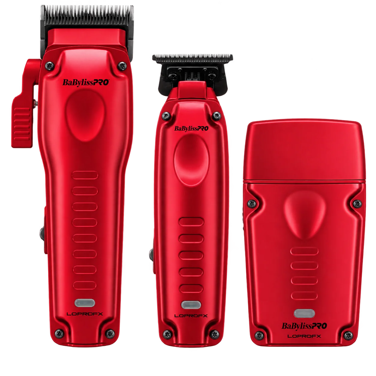 BABYLISSPRO LO-PROFX COMPACT SERIES RED CLIPPER, TRIMMER & SHAVER SET | FX82RD, FX72RD, FXLPFS1RD