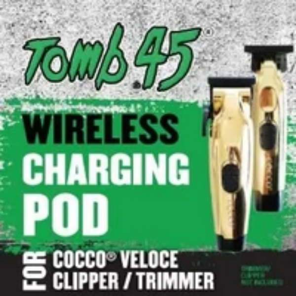TOMB45 WIRELESS CHARGING POD ADAPTER - COCCO VELOCE PRO CLIPPER & TRIMMER | PD-COCVEL