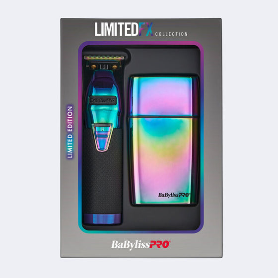 BaBylissPRO LIMITEDFX Trimmer & Double-Foil Shaver Iridescent Collection | FXDUOFS2TRB