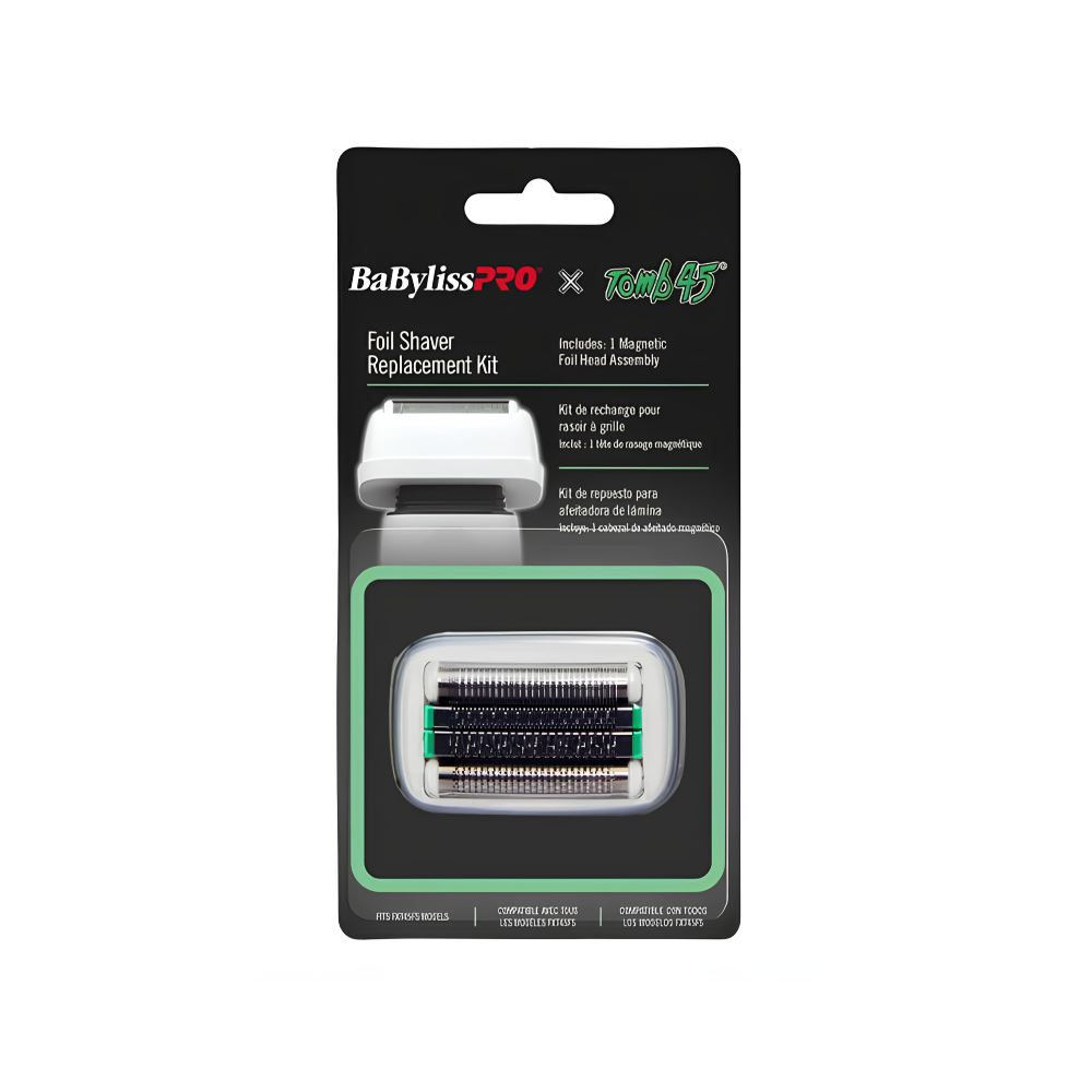 BABYLISSPRO TOMB45 DOUBLE-FOIL SHAVER REPLACEMENT HEAD WHITE | FXT45RF2W