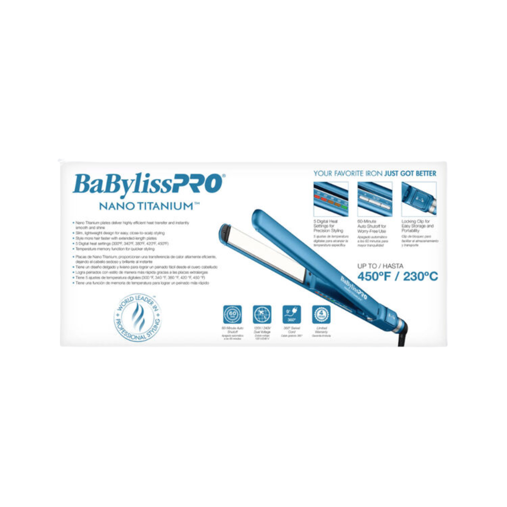 BABYLISSPRO NANO FLAT IRON DIGITAL 1" | BNT4172T