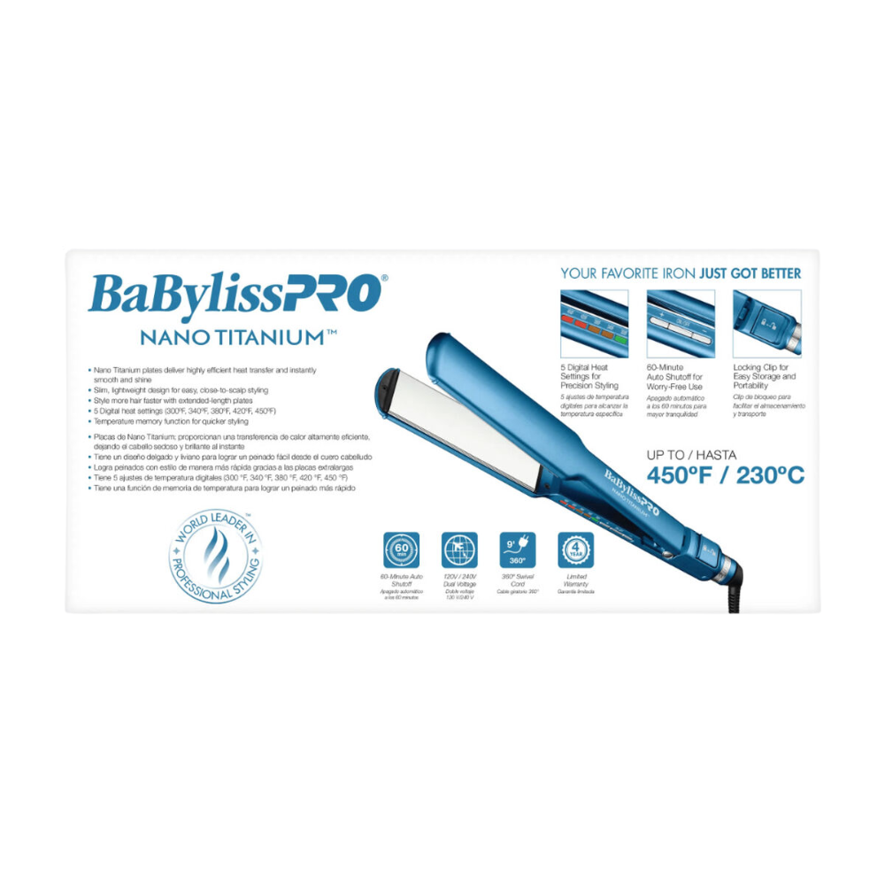 BABYLISSPRO NANO FLAT IRON DIGITAL 1-1/2" | BNT4173T