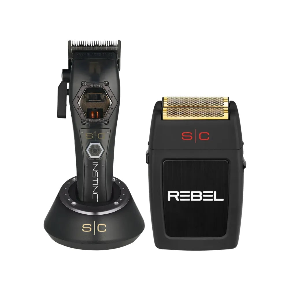 STYLECRAFT INSTINCT METAL CLIPPER + FREE REBEL SHAVER | SC611M+SC802B