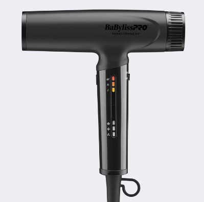 BABYLISSPRO NANO TITANIUM LIGHT IONIC HIGH-SPEED DRYER BLACK | BNTC9200MB
