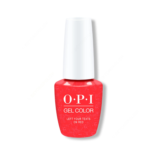 OPI GEL-LEFT YOUR TEXTS ON RED | GCS010