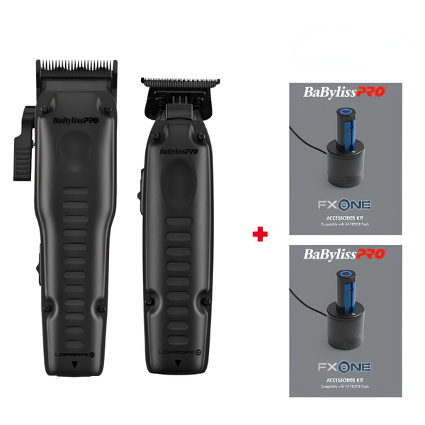 BaBylissPRO FXONE LO-PROFX Clipper & Trimmer Black | FX829MBLT, FX729MBLT (BATTERY INCLUDED)