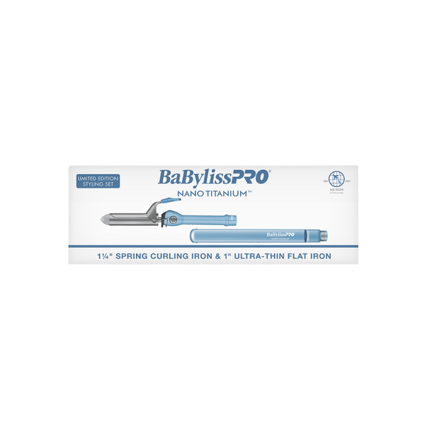 BABYLISSPRO NANO FLAT IRON 1"& CURLING IRON 1-1/4" PK | BNTPP96