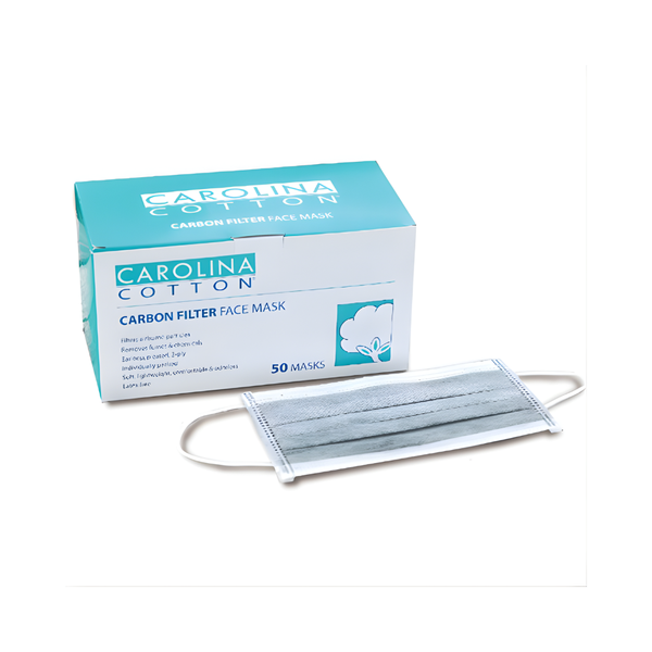 CAROLINA FACE MASK 50CT-CARBON | 400606