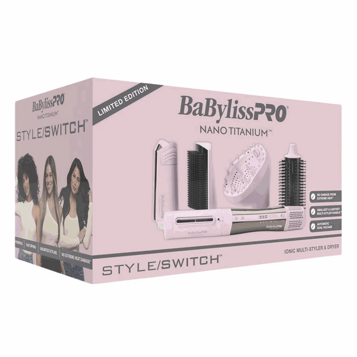 BABYLISSPRO NANO TITANIUM LIMITED EDITION STYLE\SWITCH IONIC MULTSTYLER & DRYER | BNTSSPK-5PK