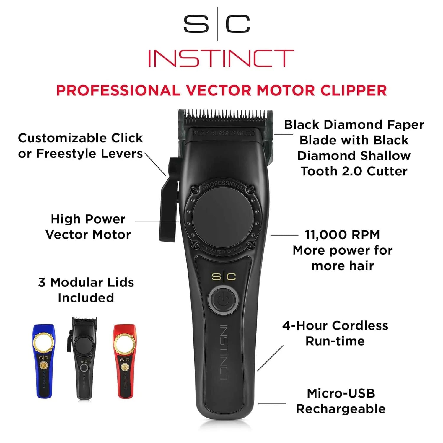 STYLECRAFT INSTINCT PROFESSIONAL CLIPPER | SC607M