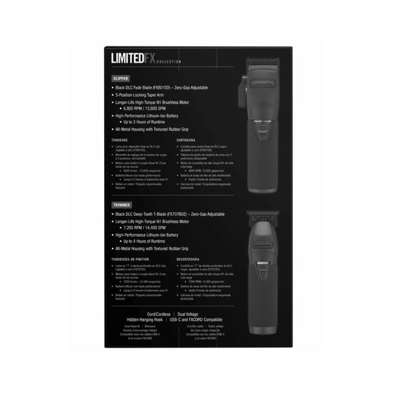BABYLISSPRO FX LIMITED COLLECTION DUO CLIPPER & TRIMMER | FXDUOCTMB