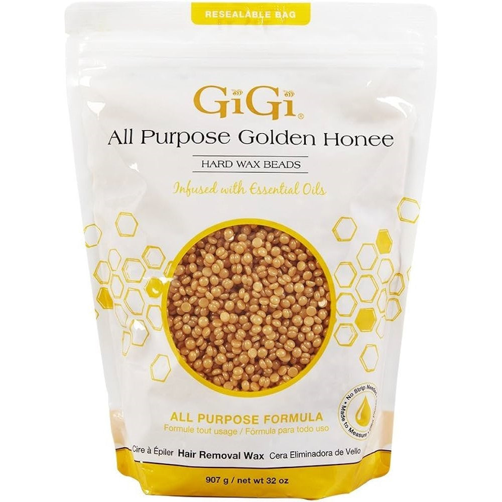 GIGI HARD WAX BEADS ALL PURPOSE HONEE 32OZ | 0318