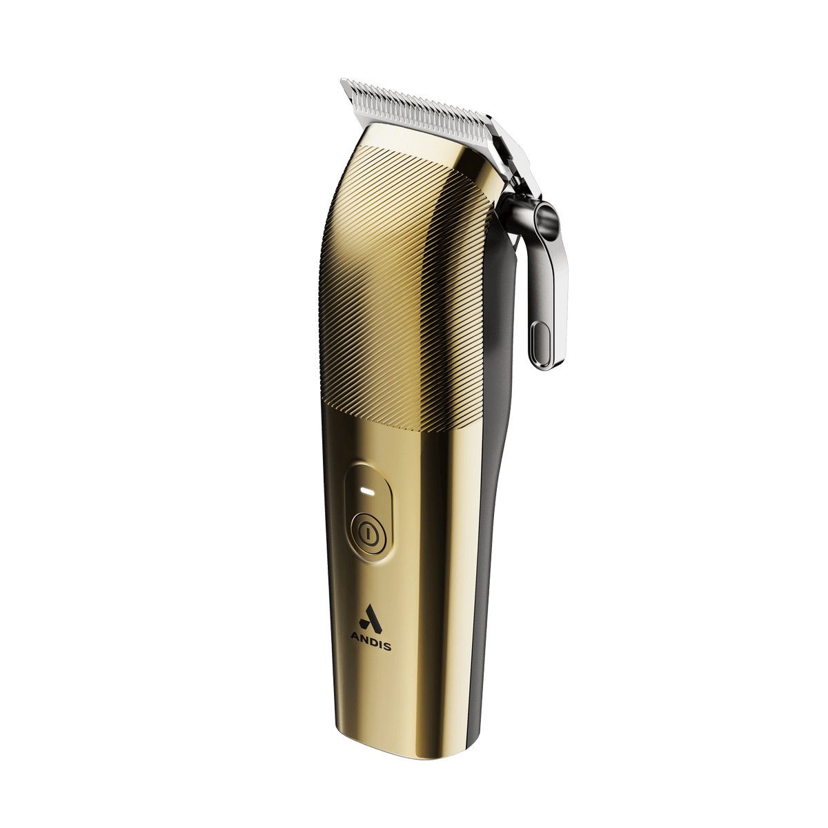 Gold and silver hair clipper on a transparent background