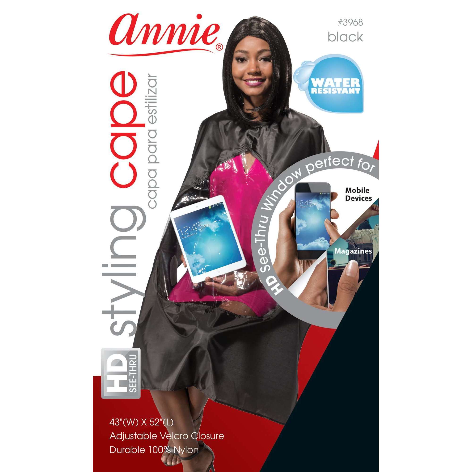 ANNIE SEE-THROUGH STYLING CAPE | 3968