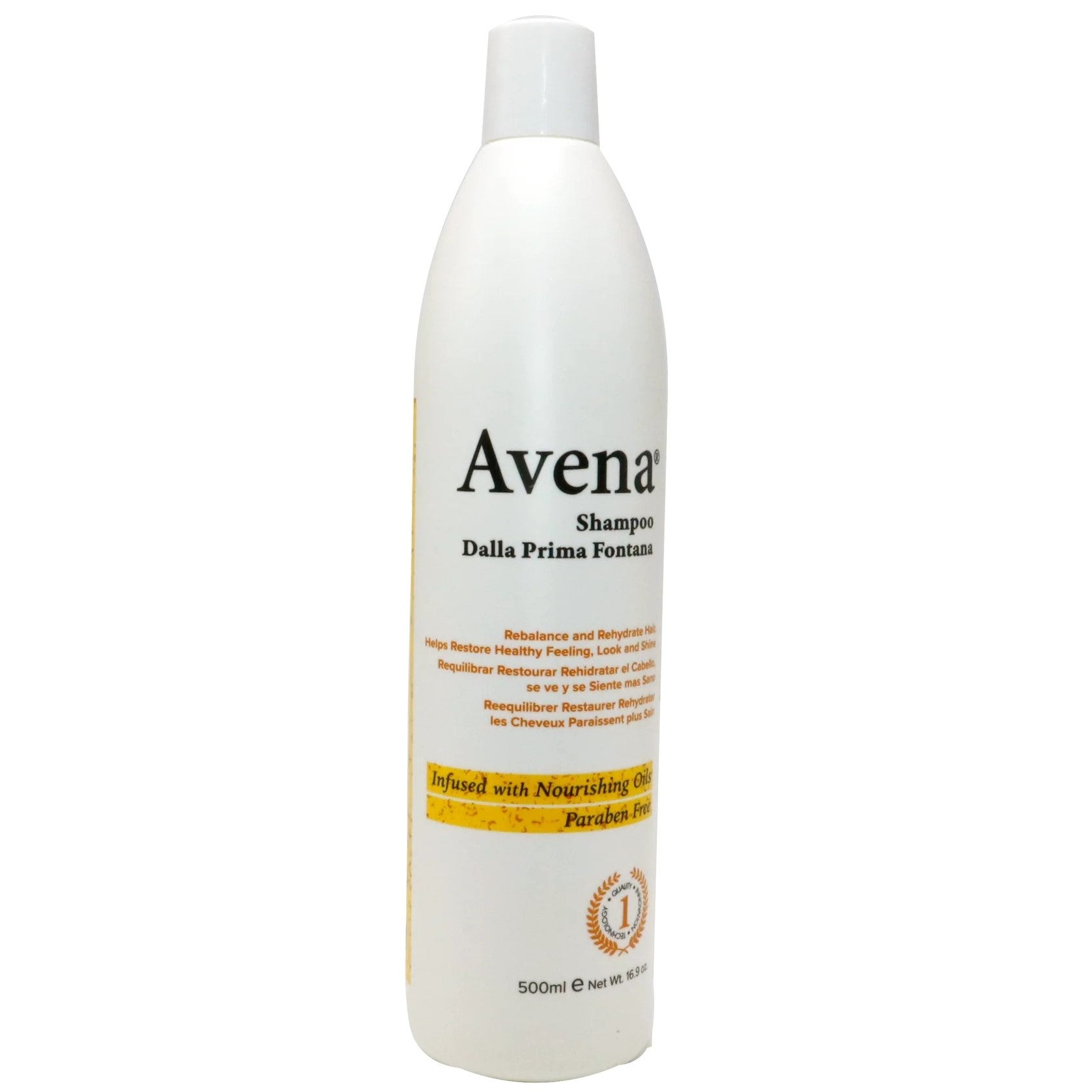 AVENA NUMERO 1 DALLA PRIMA FONTANA SHAMPOO 16.9 OZ.