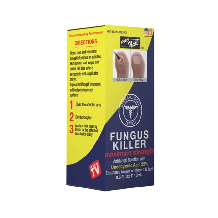 PRONAIL - Maximum Strength Fungus Killer Liquid - Antifungal Treatment with Undecylenic Acid  Vitamin E & Tea Tree - Treats Toe Nail Fungi  Athlete S