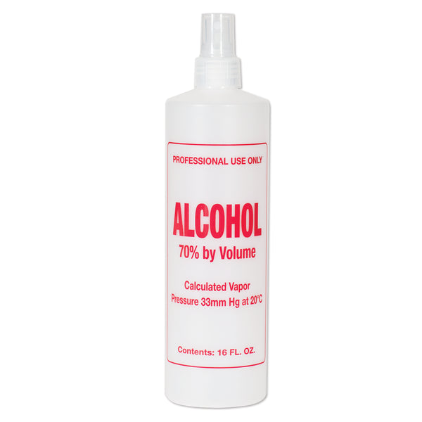 SOFT 'N STYLE IMPRINTED SPRAY PUMP BOTTLE, ALCOHOL, 16 OZ. | B114