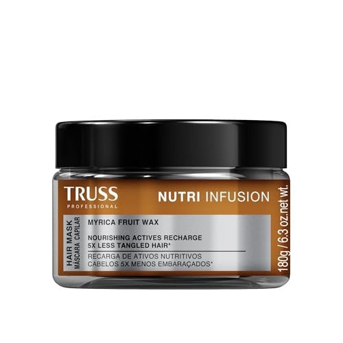 TRUSS Nutri Infusion Hair Mask - Deep Conditioning Treatment for Dry, Damaged, or Chemically Treated Hair with Myrica Fruit Wax - Restores Lipids, Hyd