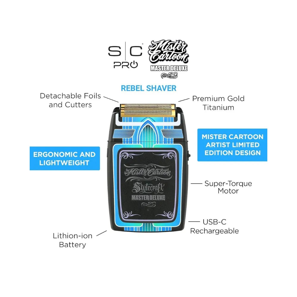 STYLECRAFT X MISTER CARTOON REBEL SHAVER | SC809M
