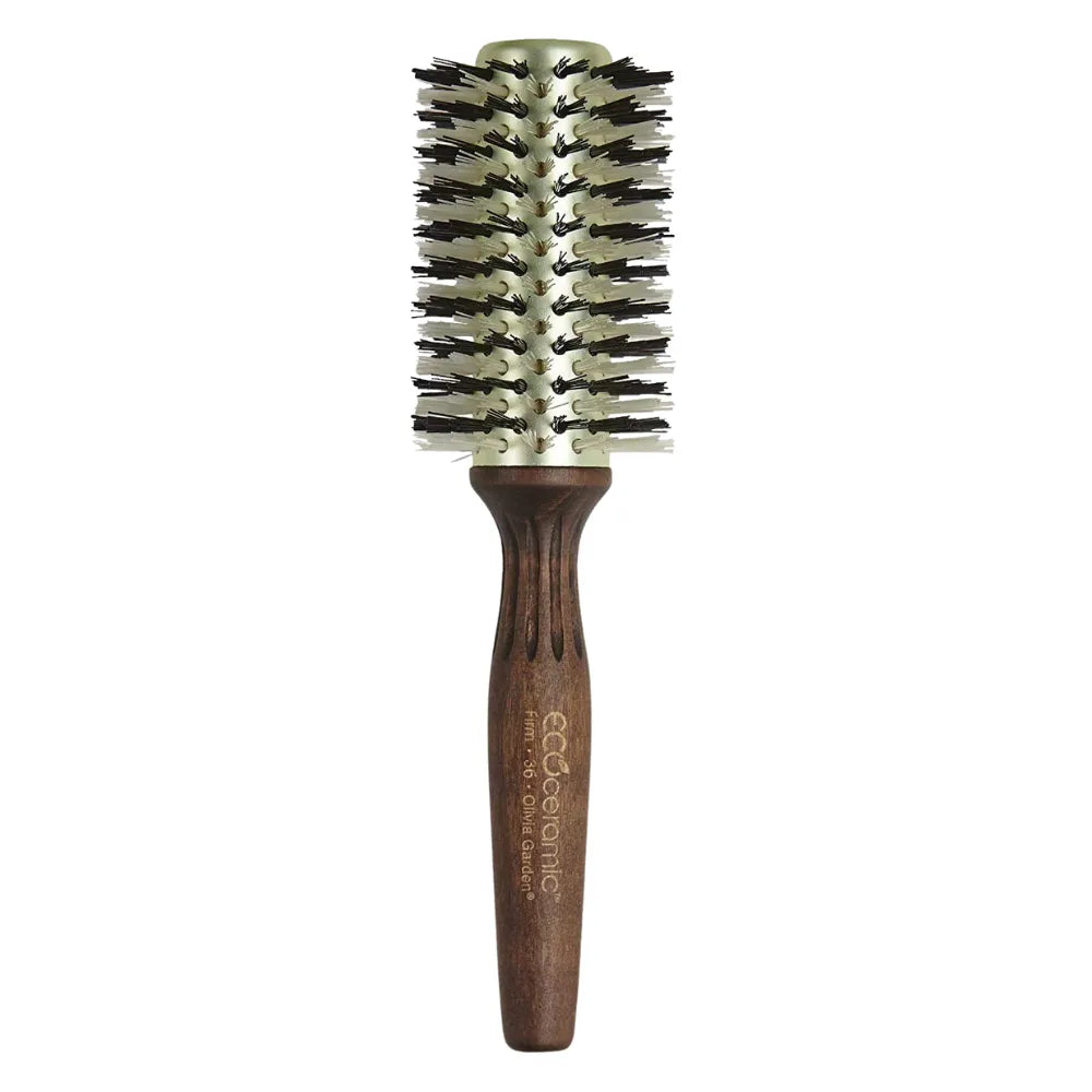 OLIVIA GARDEN ECOCERAMIC FIRM BRISTLES ROUND THERMAL HAIR BRUSH
