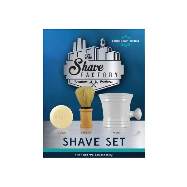 THE SHAVE FACTORY SHAVING WHITE KIT