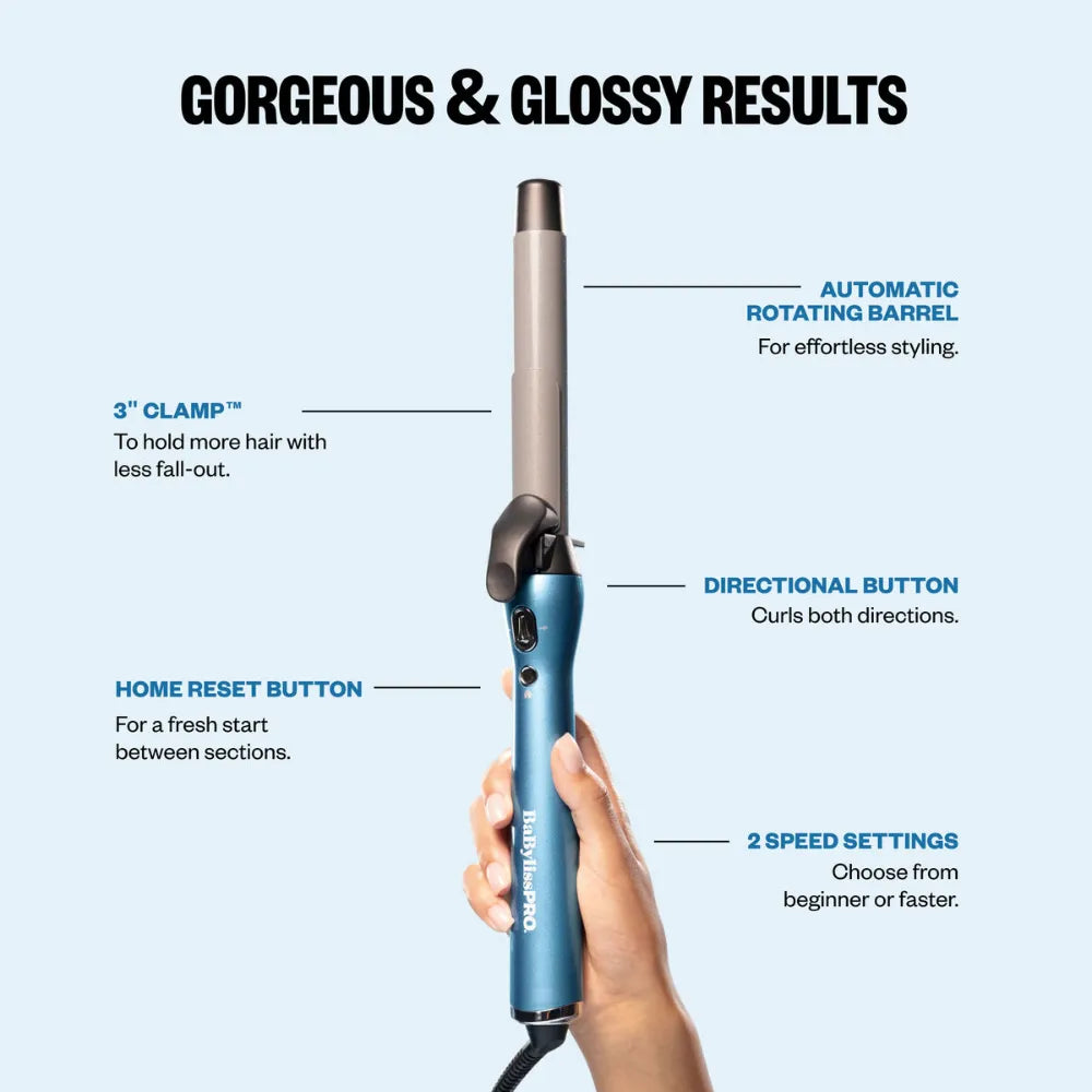 BABYLISSPRO AUTO CURLER 1" AUTOMATIC ROTATING BARREL CURLING IRON | BNTAC100