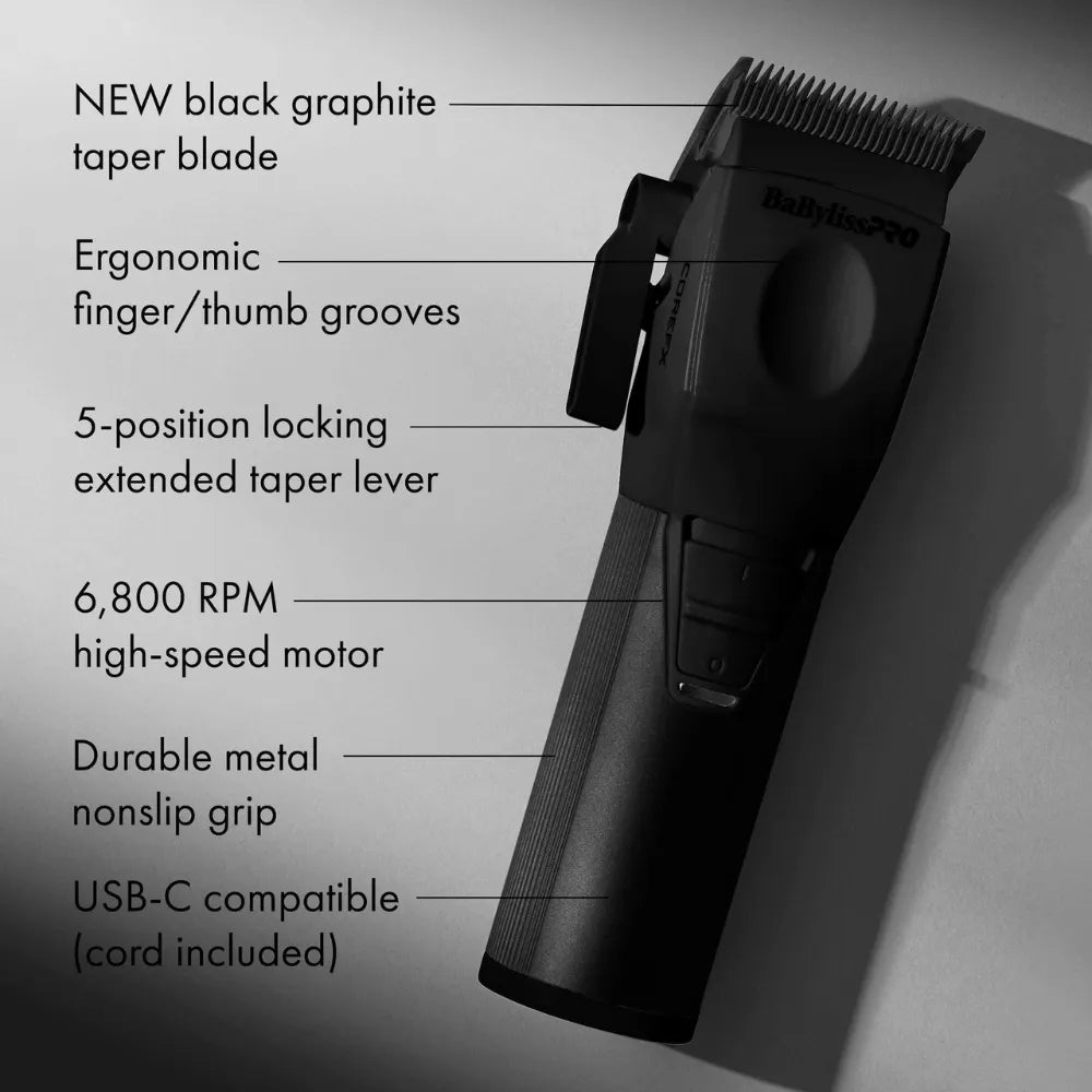BABYLISSPRO COREFX PROFESSIONAL CLIPPER MATTE BLACK | FX86MB