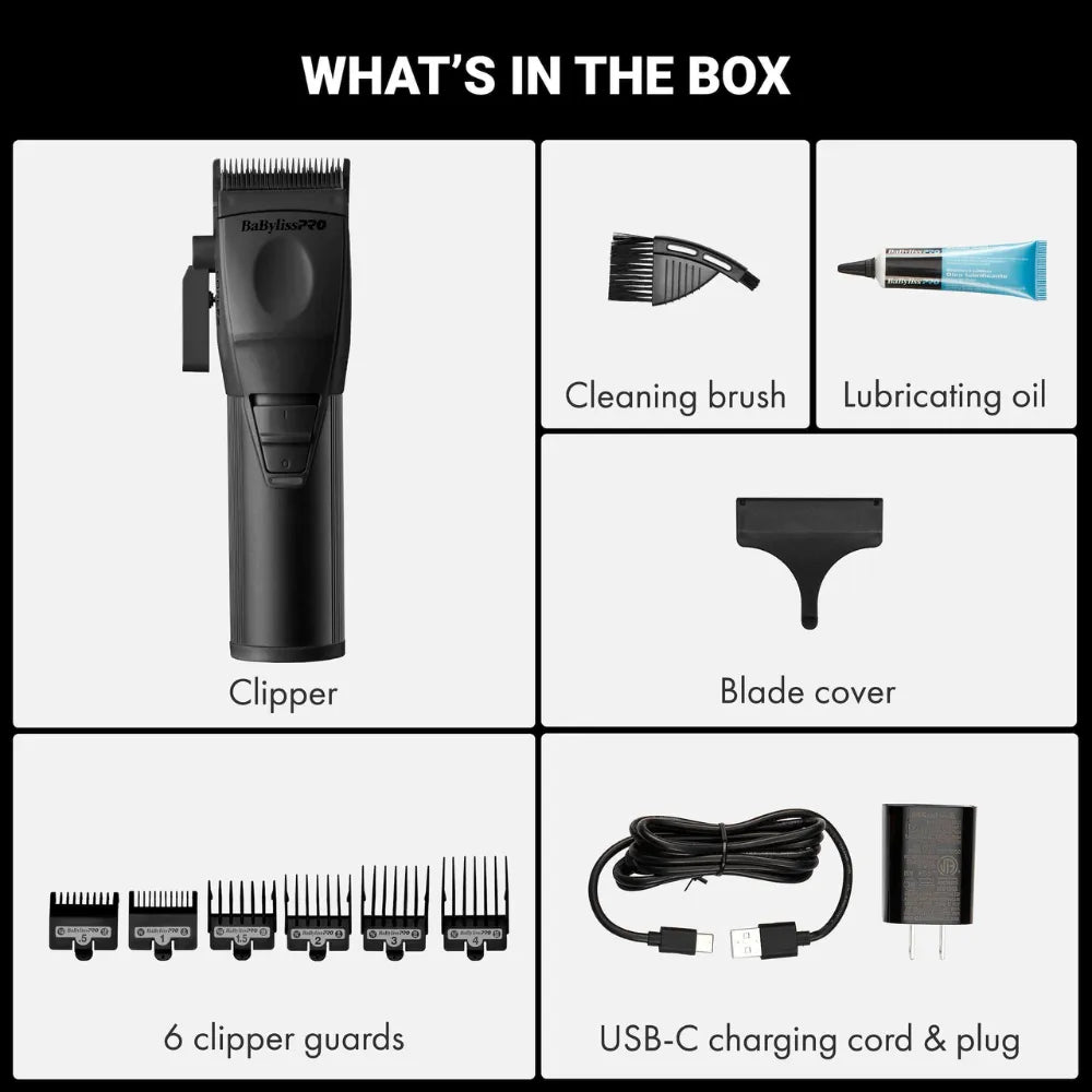 BABYLISSPRO COREFX PROFESSIONAL CLIPPER MATTE BLACK | FX86MB