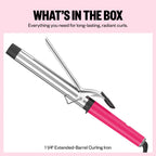 BABYLISSPRO EXTENDED BARREL CURLING IRON 1 1/4" PINK RUSH | BNTW125XLHP