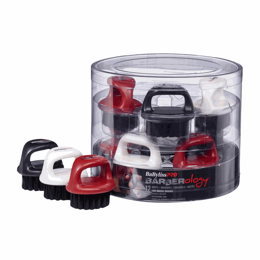 BABYLISSPRO FADE SOFT KNUCKLE NECK BRUSH 12 PACK BUCKET | BBCKT12