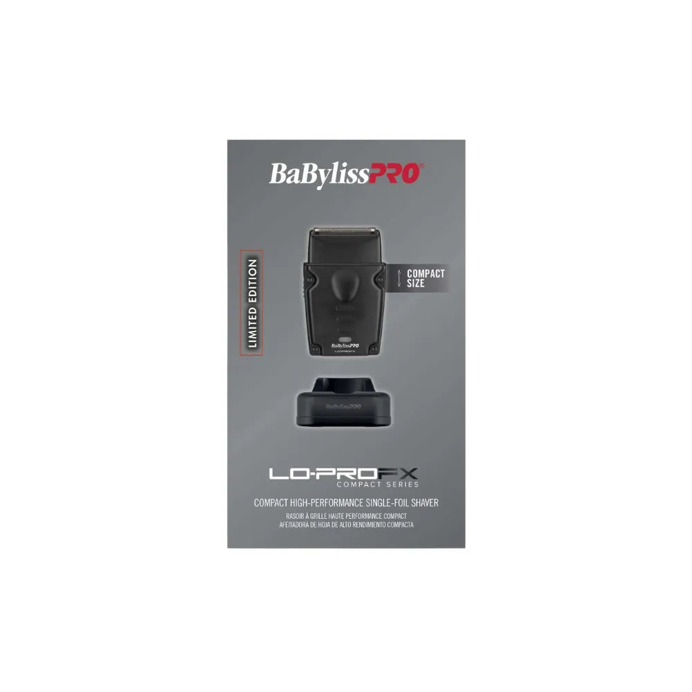 BABYLISSPRO LO-PROFX COMPACT SINGLE-FOIL SHAVER MATTE BLACK | FXLPFS1MB