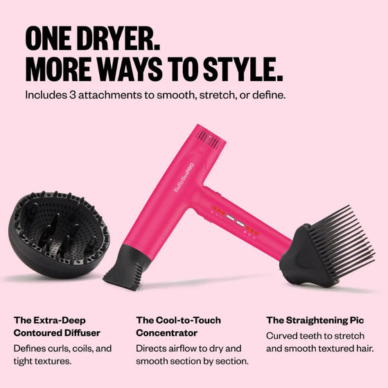 BABYLISSPRO NANO LIGHT IONIC DRYER PINK RUSH | BNTC9200HP