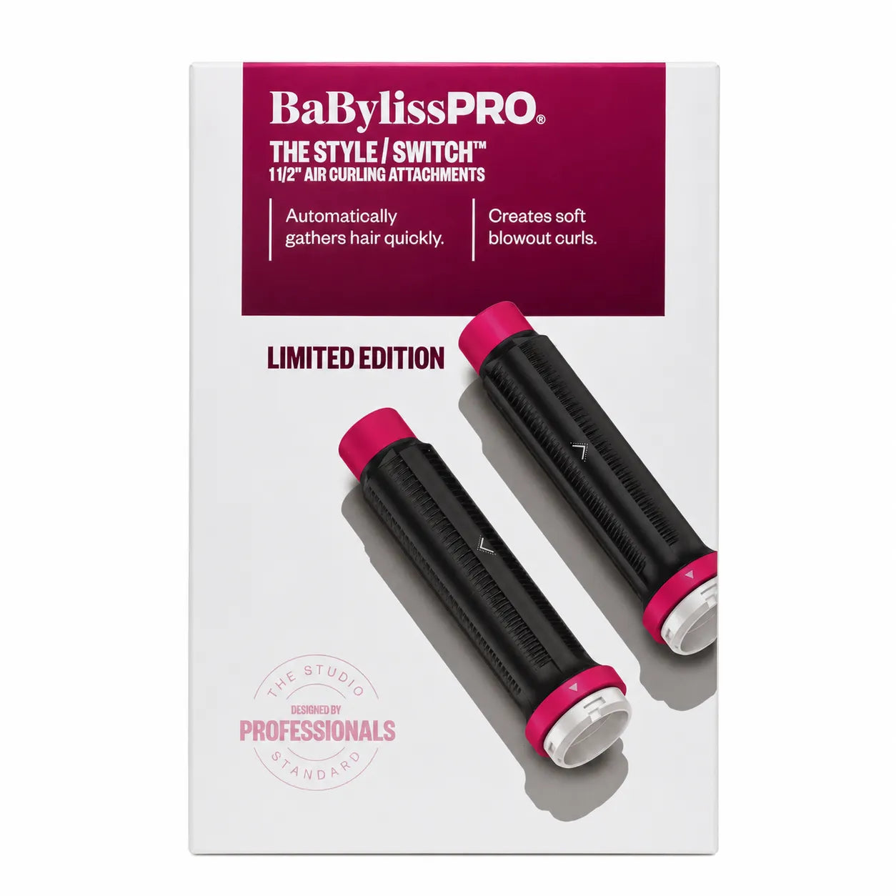 BABYLISSPRO STYLE|SWITCH CURLING ATTCHMNTS PINK RUSH 1-1/2" | BNTSSHP