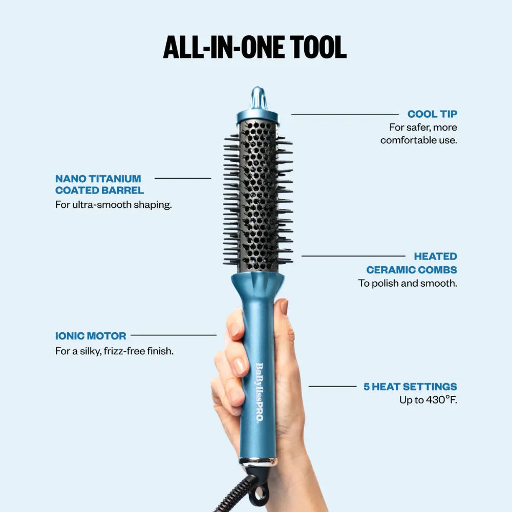 BABYLISSPRO THERMAL ROUND BRUSH 1 1/4" BARREL | BNTHTB125