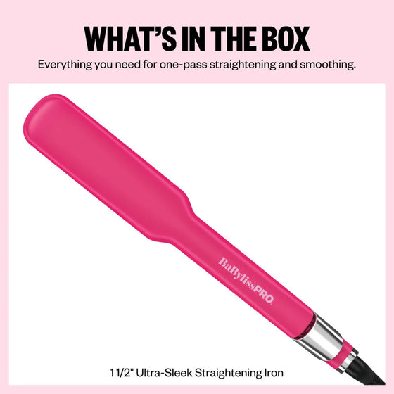BABYLISSPRO ULTRA-SLEEK 1 1/2" STRAIGHTENING IRON PINK RUSH | BNT131THP