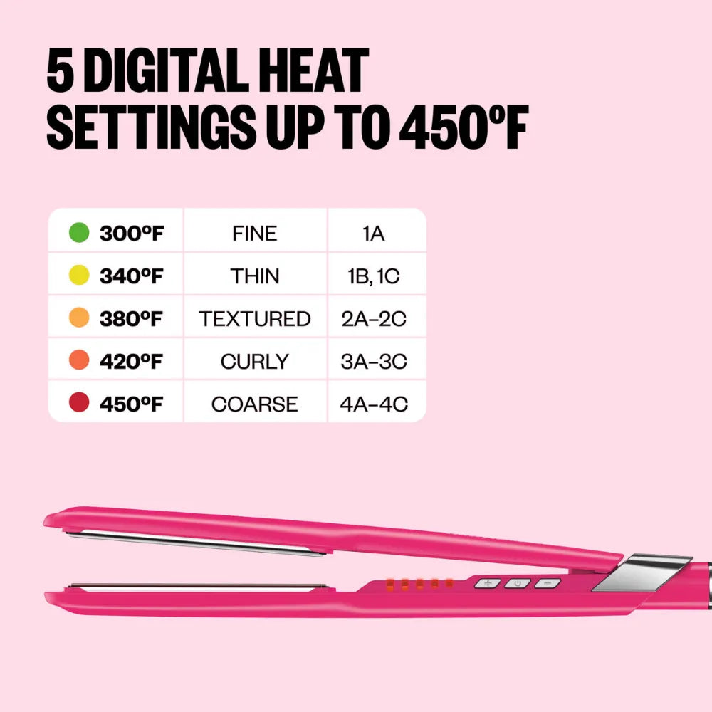 BABYLISSPRO ULTRA-SLEEK 1 1/2" STRAIGHTENING IRON PINK RUSH | BNT131THP