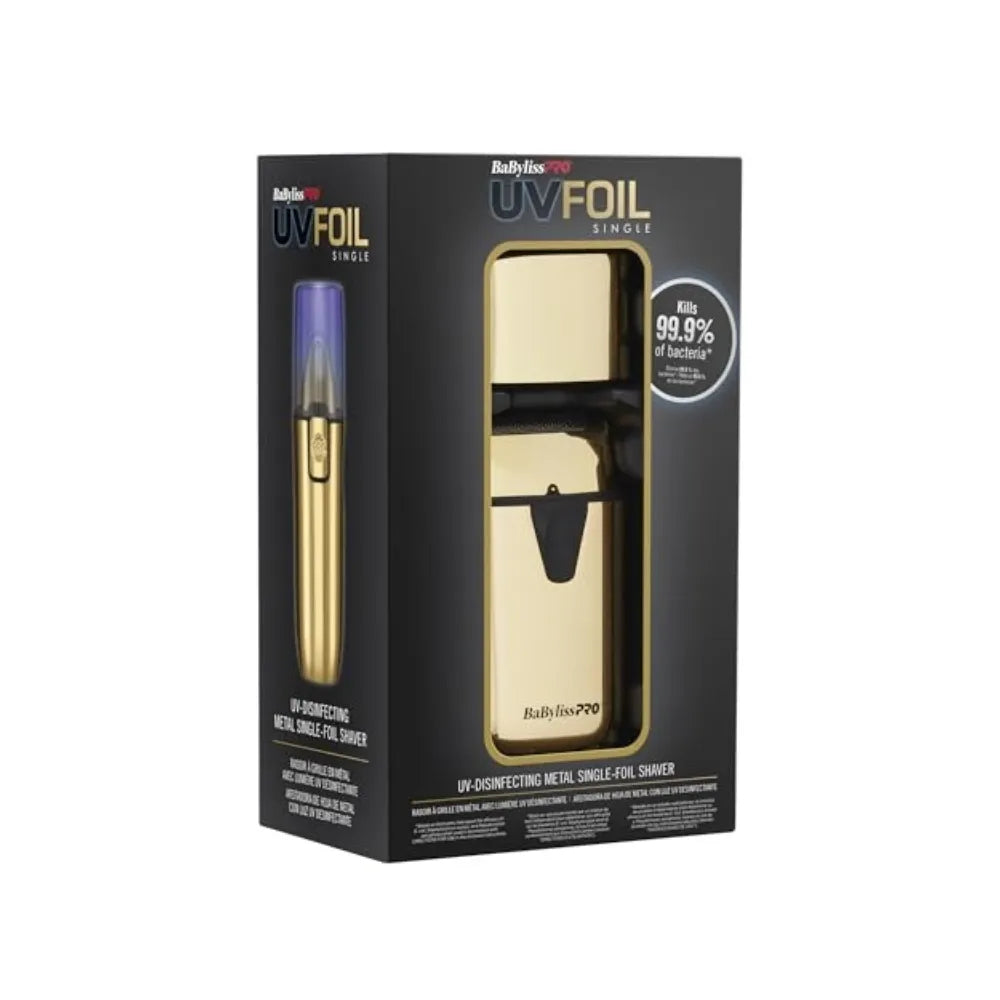 BABYLISSPRO UVFOIL METAL SINGLE FOIL SHAVER GOLD | FXLFS1G