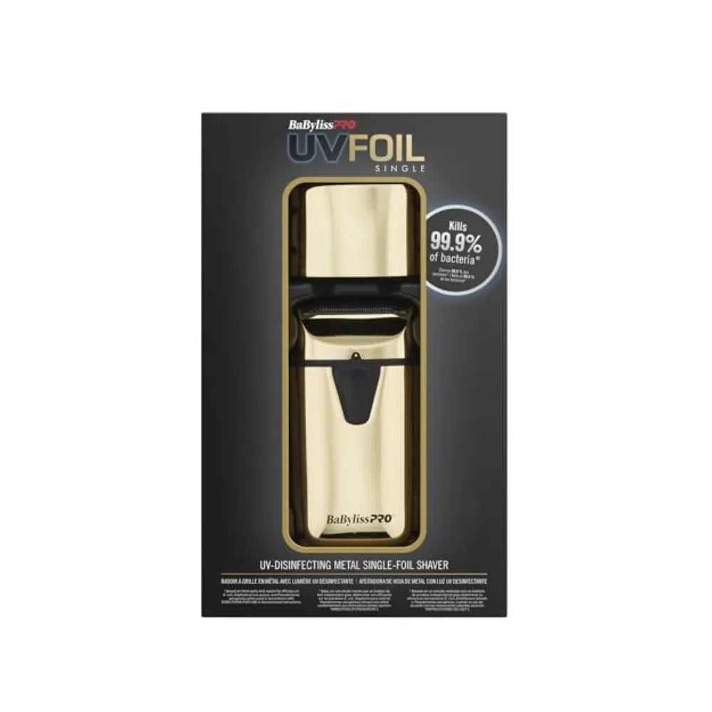 BABYLISSPRO UVFOIL METAL SINGLE FOIL SHAVER GOLD | FXLFS1G