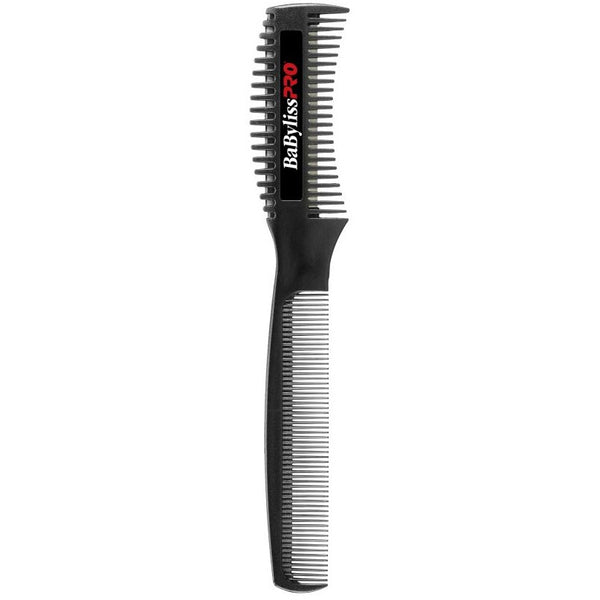 Black comb with BaBylissPro logo on a white background