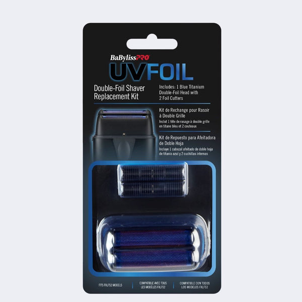 BaBylissPRO UVFOIL Matte Black Double-Foil Shaver Replacement Kit