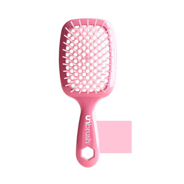 UNbrush Detangler Hair Brush - Pastel Rose Dark Pink